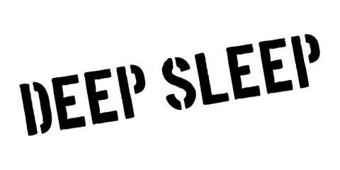 Deep Sleep rubber stamp 스톡 일러스트