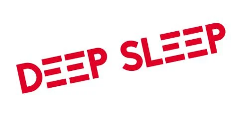 Deep Sleep rubber stamp 스톡 일러스트