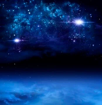 Deep space, abstract background Stock Illustration