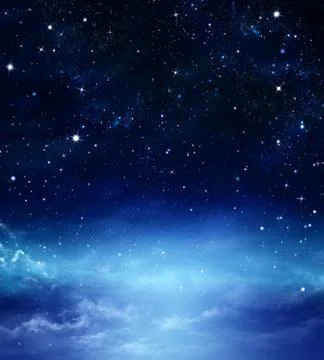 Deep space, abstract background Stock Illustration