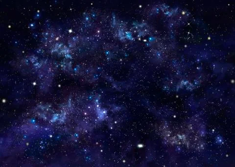 Deep space, abstract background Stock Illustration