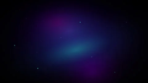 Deep space abstract background with a luminous teal and purple nebula and d.. 動画素材 335826390