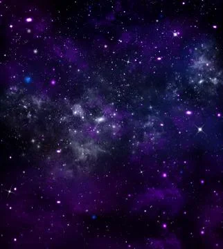 Deep space, abstract blue background Stock Illustration