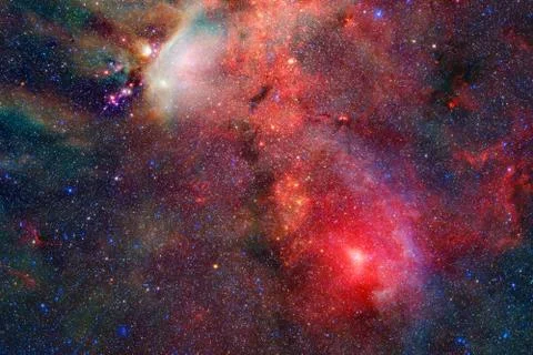 Deep space art. Elements of this image furnished by NASA Stockfoto's