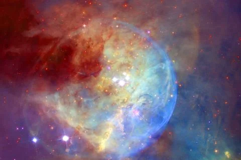 Deep space art. Elements of this image furnished by NASA Foto stock