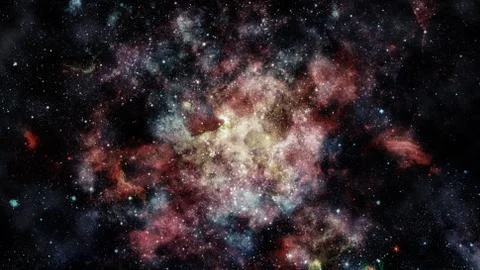Deep space art. Galaxies and stars. Elements of this image furnished by NASA 스톡 사진