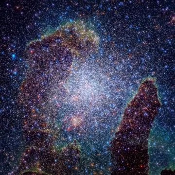 Deep space background. Elements of this image furnished by NASA Stock Photos