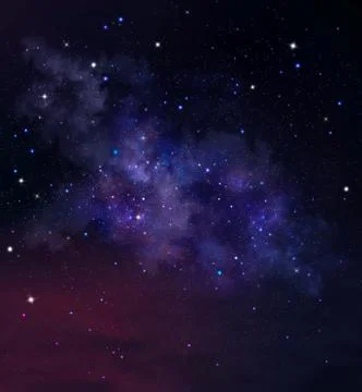 Deep space background with nebula and stars. Night sky Stock Illustration