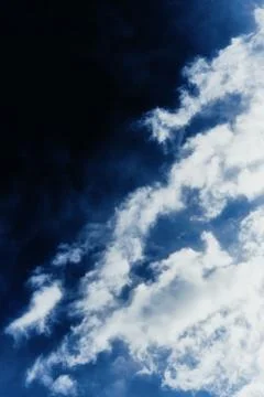 Deep space beyond the clouds. Stock Photos