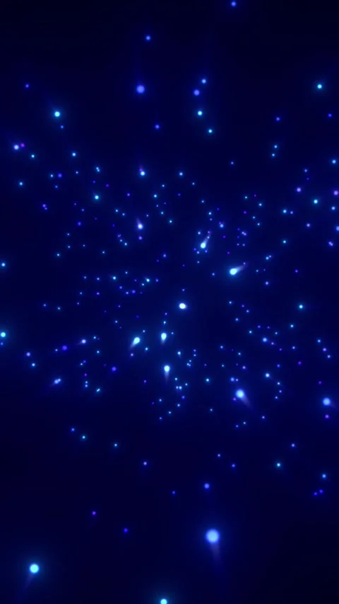 Deep Space Blue Lights Stock Footage 312818418