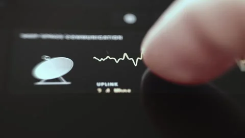 Deep Space Communications Uplink Signal Interface Stock Footage 340556121