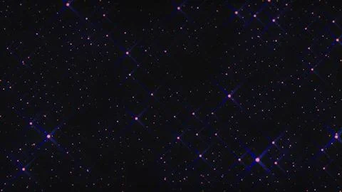 Deep Space Constellation Background with Blue Flare Stars Stock Illustration