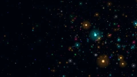 Deep space cosmic background with glowing stars and nebula clouds. Vibrant .. Видео 339062343