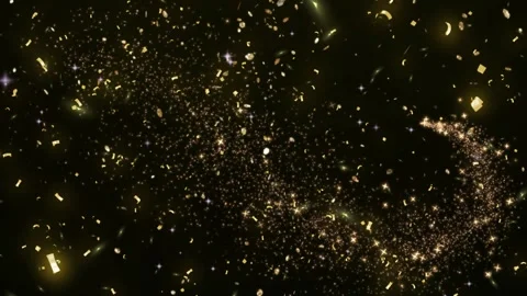 Deep space cosmic nebula with glowing gas clouds and distant galaxies in dark Video stock 345865048