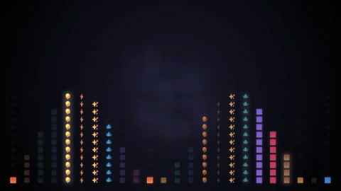 Deep space dark nebula gradient background Stock Footage 345184725
