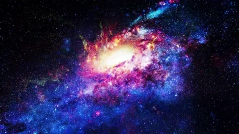 Deep space. Deep star Stock Footage 137543051