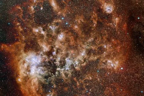Deep space. Elements of this image furnished by NASA Foto stock