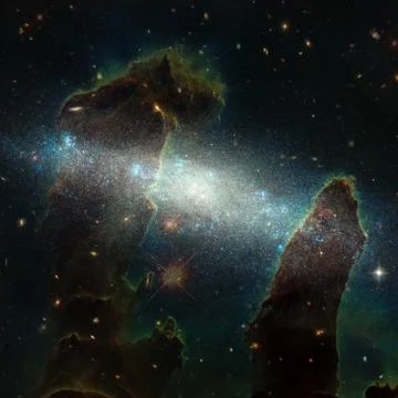 Deep space. Elements of this image furnished by NASA Foto stock