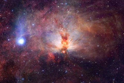 Deep space. Elements of this image furnished by NASA Foto stock