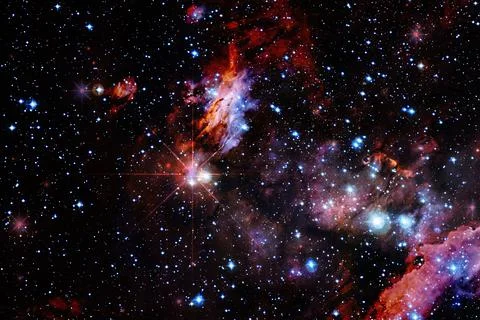 Deep space. Elements of this image furnished by NASA Stockfoto's