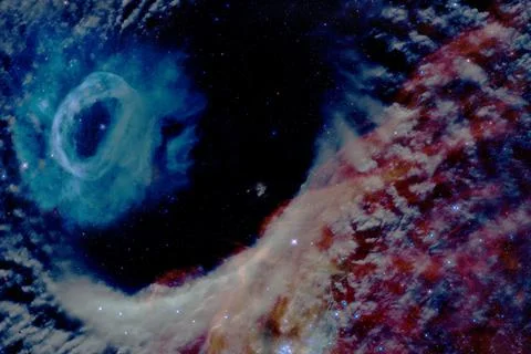 Deep space. Elements of this image furnished by NASA 写真素材