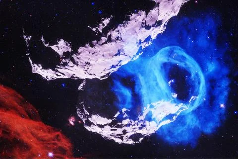 Deep space. Elements of this image furnished by NASA Foto stock