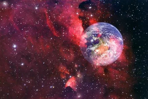 Deep space. Elements of this image furnished by NASA Stockfoto's