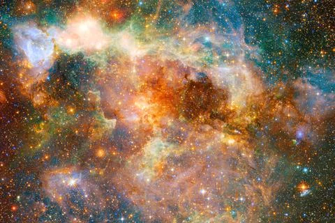 Deep space. Elements of this image furnished by NASA Foto stock