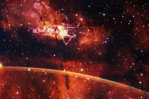 Deep space. Elements of this image furnished by NASA Deep space. Awesome s... Stock Photos