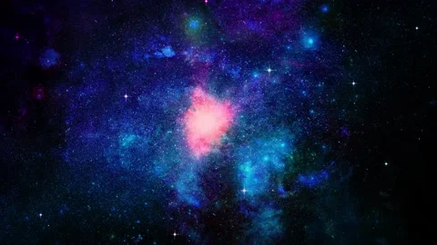 Deep space. Endless universe and stars Stock Footage 137579477