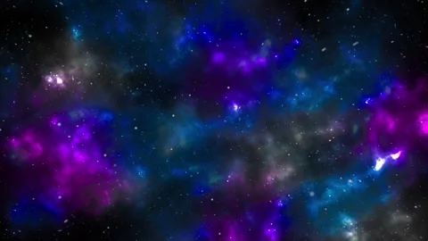 Deep Space Galaxy Star Nebula Visual Stock Footage 330086091
