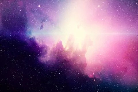 Deep space. High definition star field background Stock Illustration