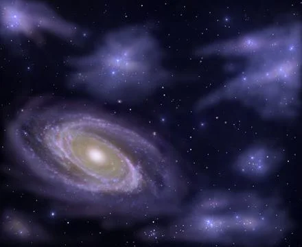 Deep space Illustrazione stock