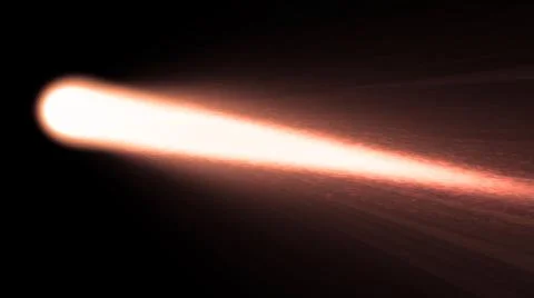 Deep space illustration with beautiful comet in motion Stock Illustration