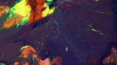 Deep Space Inspired Abstract Fluid Background with Flowing Color Patterns Stock Footage 336407047