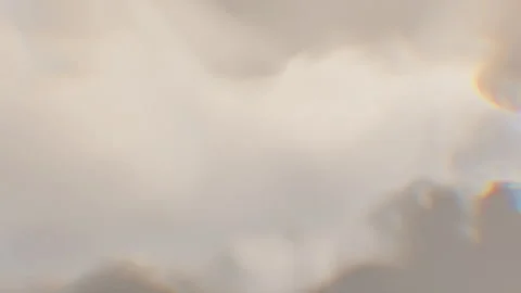 Deep space journey, flying through glowing white clouds with rainbow light color 库存影片 314382293