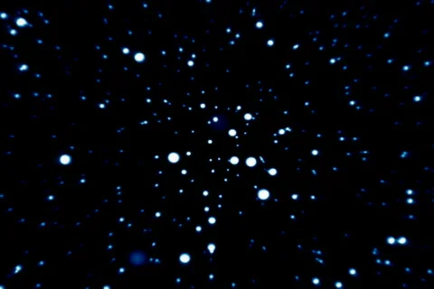 Deep space lights glow Stock Footage
