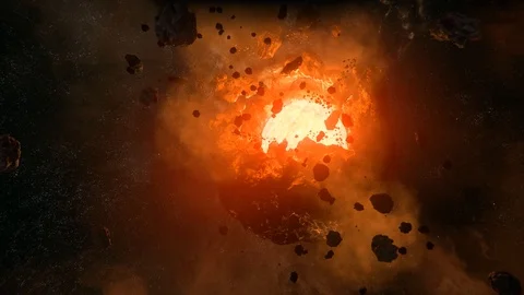 Deep space navigation. nebula and galaxies	 库存影片 126146105