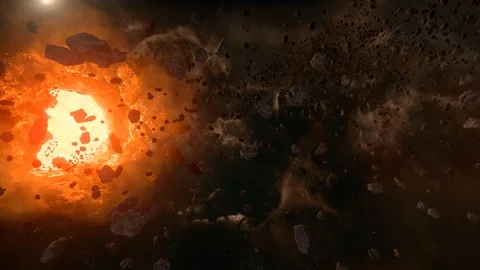 Deep space navigation. nebula and galaxies	 Stock Footage 126146200