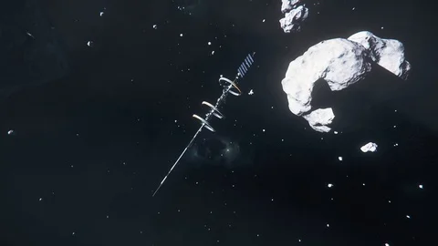 Deep space navigation. nebula and galaxies	 Stock-Footage 126146399