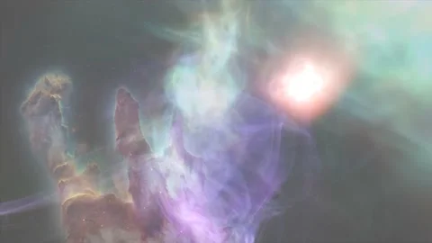 Deep space navigation. nebula and galaxies Stock-Footage 131299224