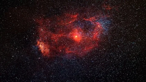 Deep space, nebula and many stars Stock Footage 124957947