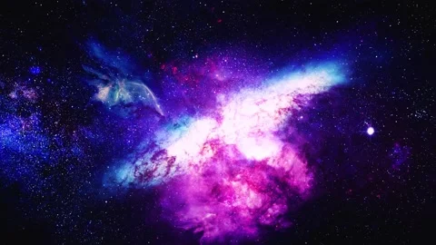 Deep space, nebula and many stars Stock Footage 137717575