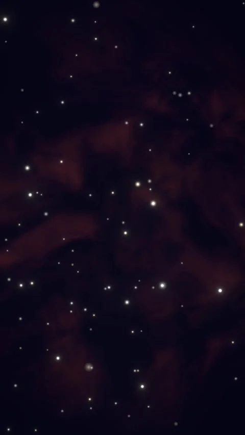 Deep Space Nebula Background with Twinkling Stars and Dark Red Clouds 스톡 동영상 330145189