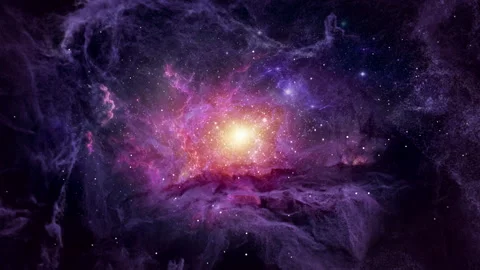 Deep Space Nebula Clouds Flight Seamless Loop Stock Footage 337215163