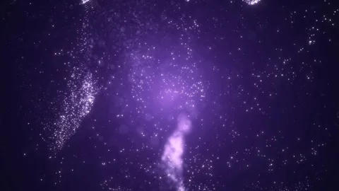 Deep space nebula motion with glowing particle lights effect Stock Footage 327501828