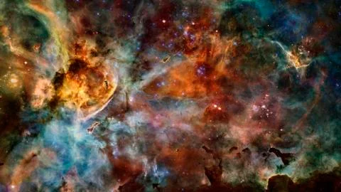 Deep space nebula with stars. Elements of this image furnished by NASA Foto stock