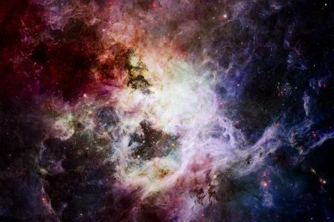 Deep space. Nebulae. Elements of this image furnished by NASA 库存照片
