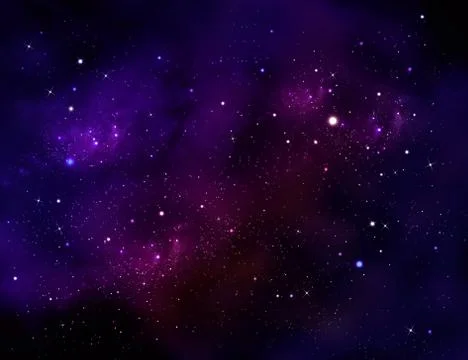 Deep space. Night sky, abstract blue background Illustrazione stock