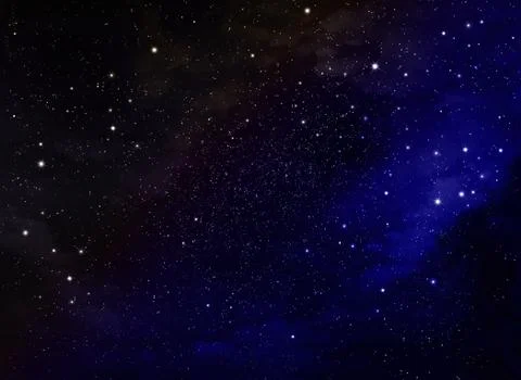 Deep space. Night sky, abstract blue background Stock Illustration